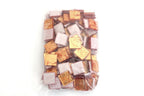 Orange 3/4 Inch Foil Mosaic Tile