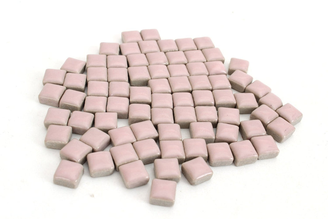 Baby Pink Ceramic Mini Tile - 4/10 Inch