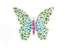 Pink 3/4 Inch Foil Mosaic Tile
