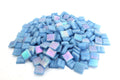 Iridescent Baby Blue Mosaic Tile - 4/10 Inch