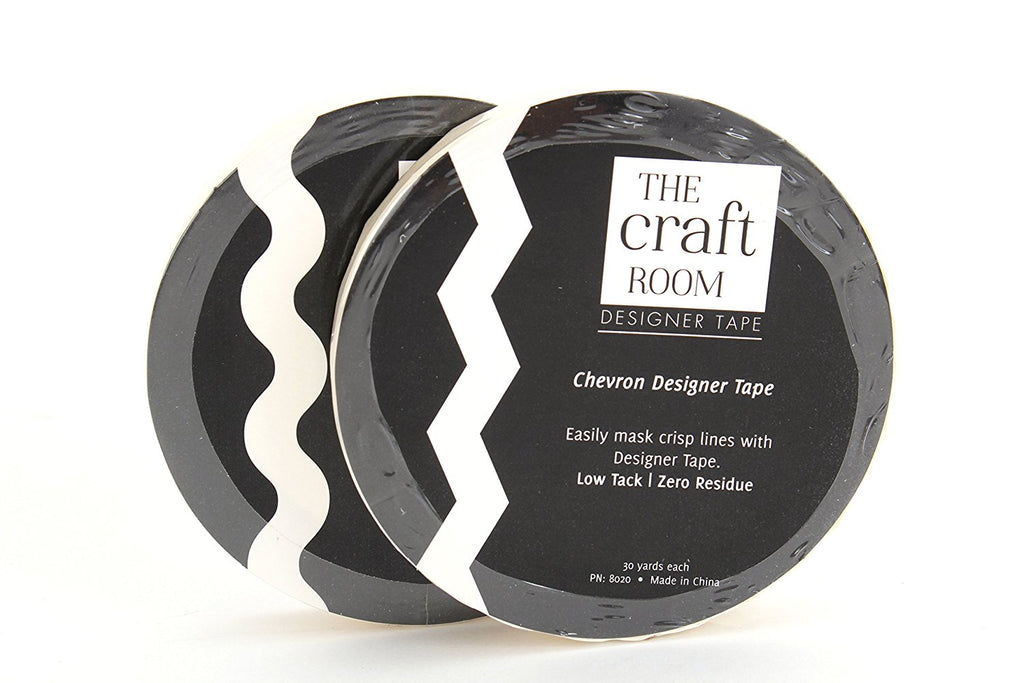 5/8 Inch Chevron and Ric-Rac Designer Tape 2 Rolls Assortment