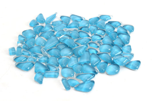 Light Blue Smooth Mosaic Pieces