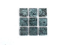 Load image into Gallery viewer, Blue-Black 3/4 Inch Foil Mosaic Tile
