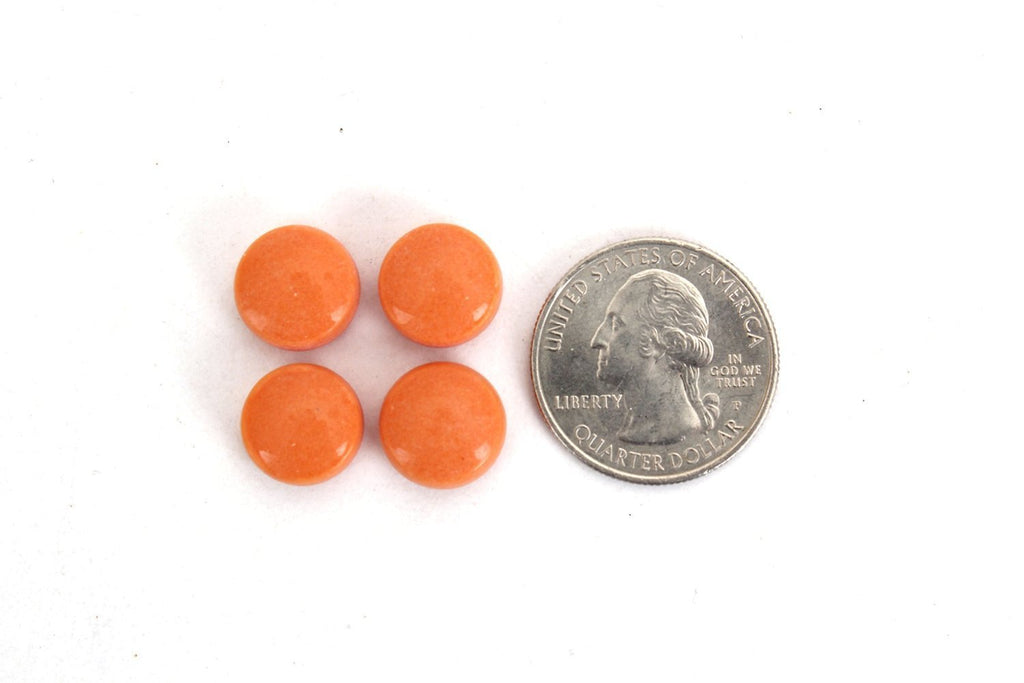 Orange Round 12 mm Mosaic Tile