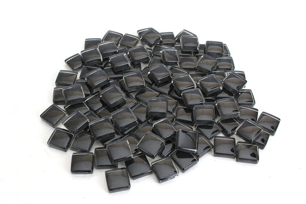 Black Crystal Mosaic Tile - 4/10 Inch