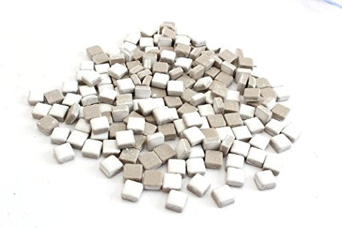 White Ceramic Mini Tile - 4/10 Inch