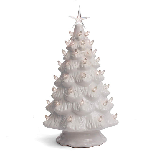 White Ceramic Christmas Tree - Large
