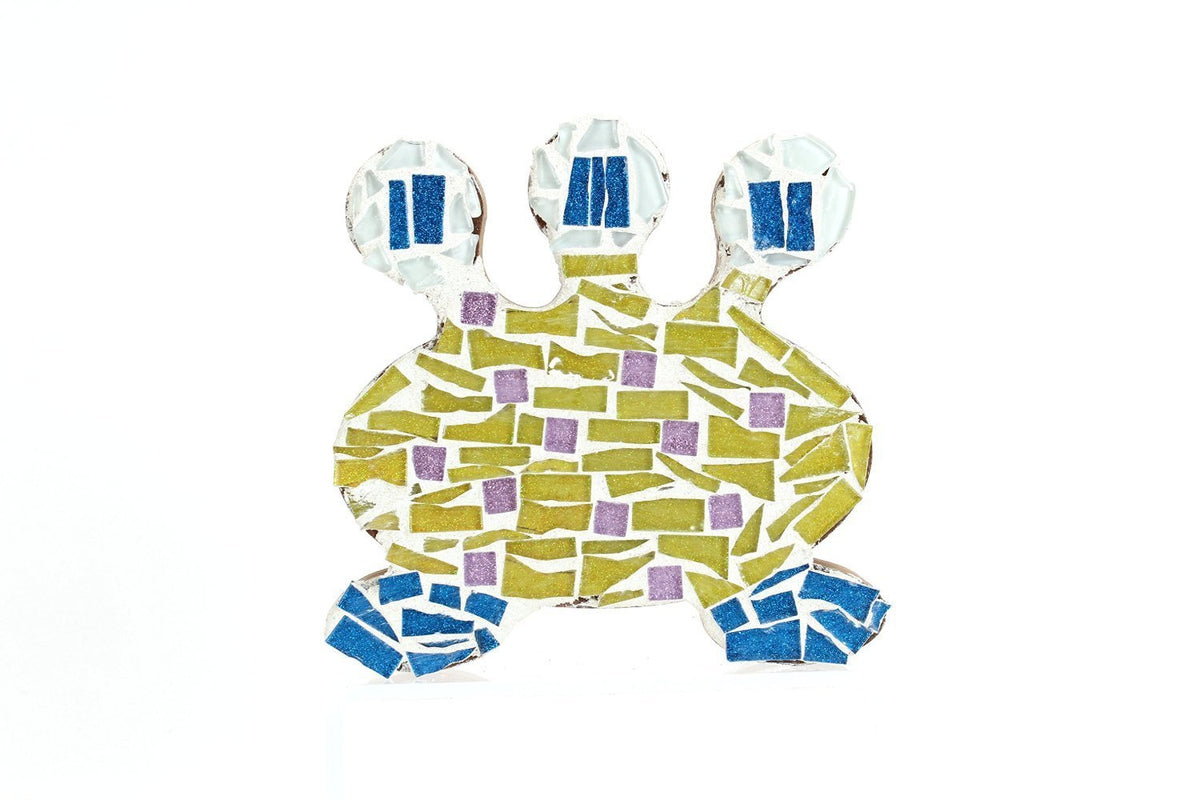 Blue Glitter Mosaic Tile - 3/4 Inch