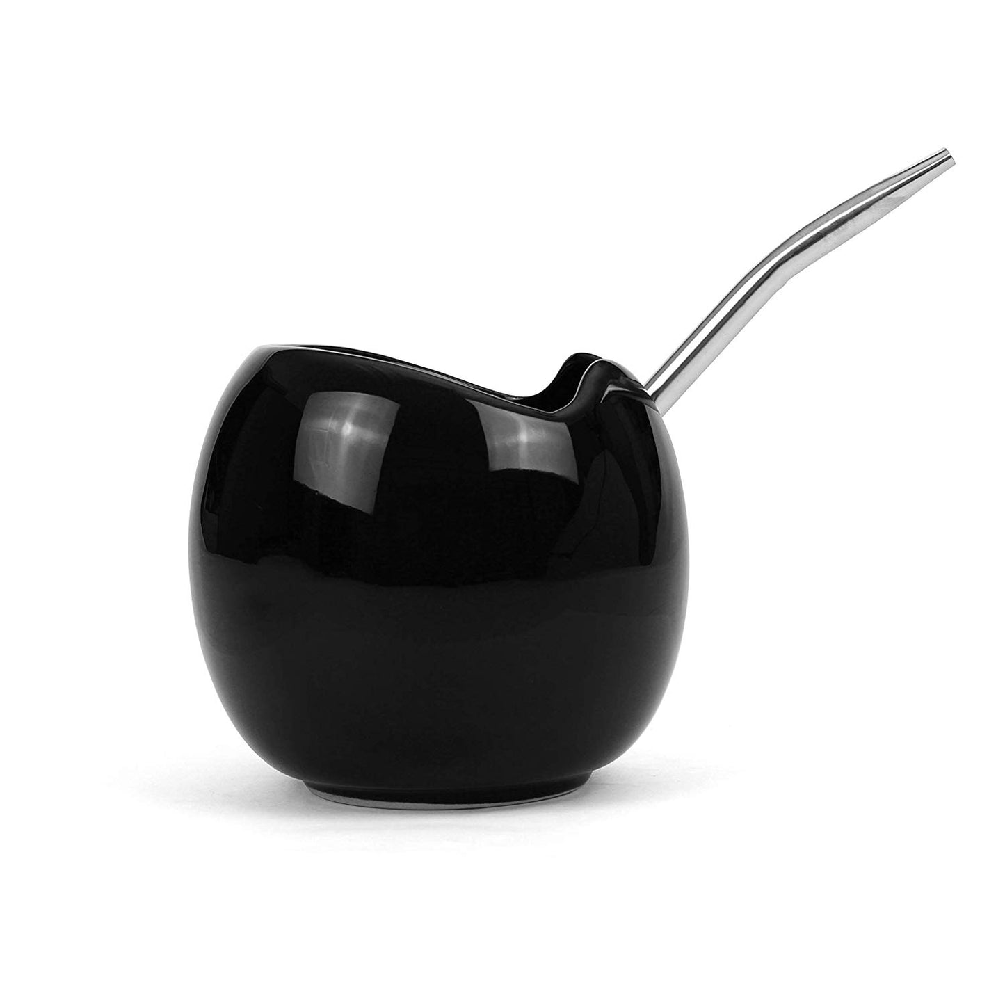 Mate Gourd and Bombilla Set - Black