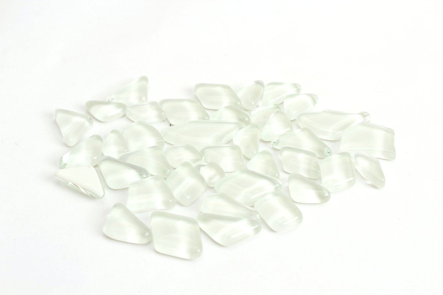 White Smooth Mosaic Pieces