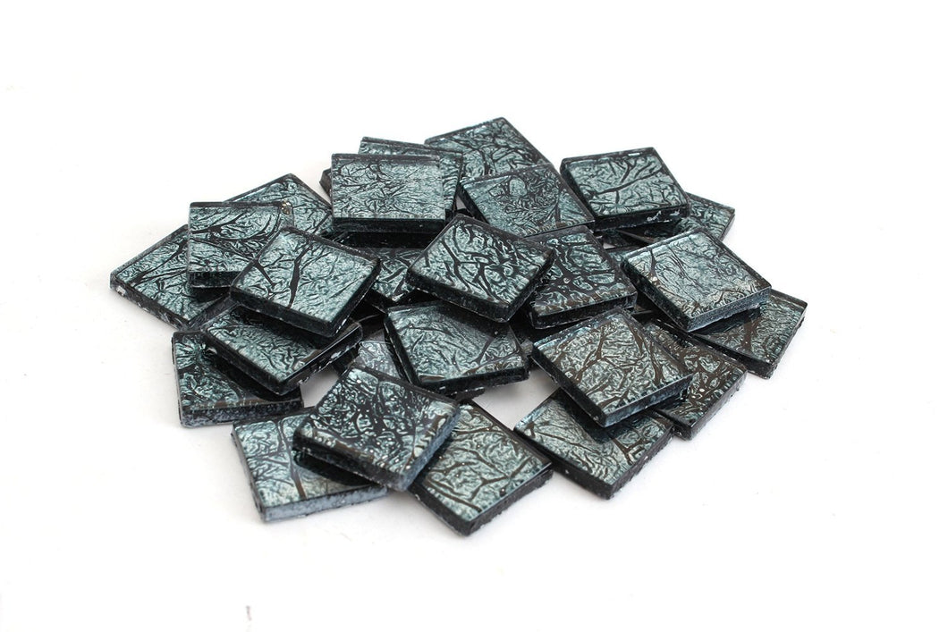 Blue-Black 3/4 Inch Foil Mosaic Tile