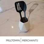 Ceramic Utensil Holder - White