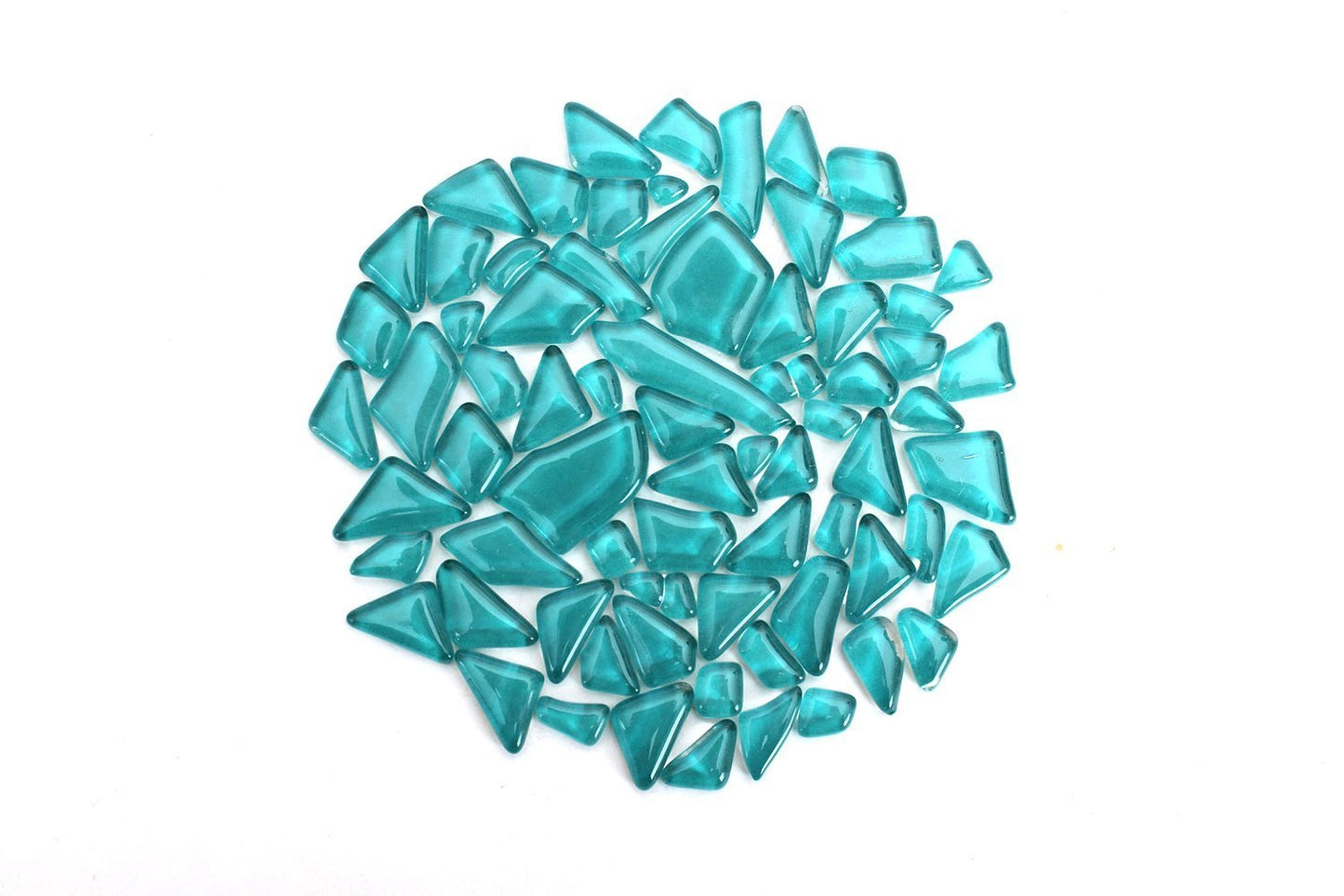 Blue Green Smooth Mosaic Pieces