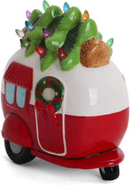 Lighted Ceramic Christmas Camper