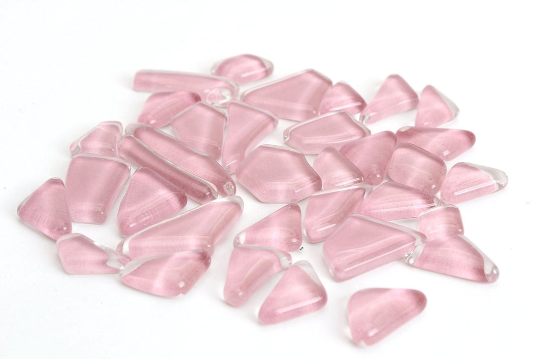 Baby Pink Smooth Mosaic Pieces