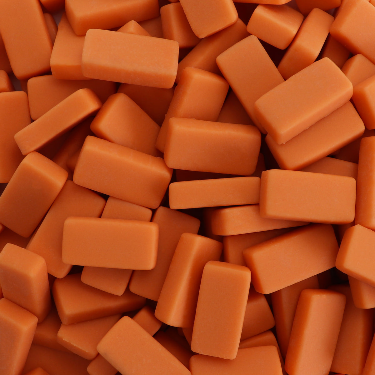 Mosaic Tile Pieces 0.8" - Pumpkin Peel - Matte