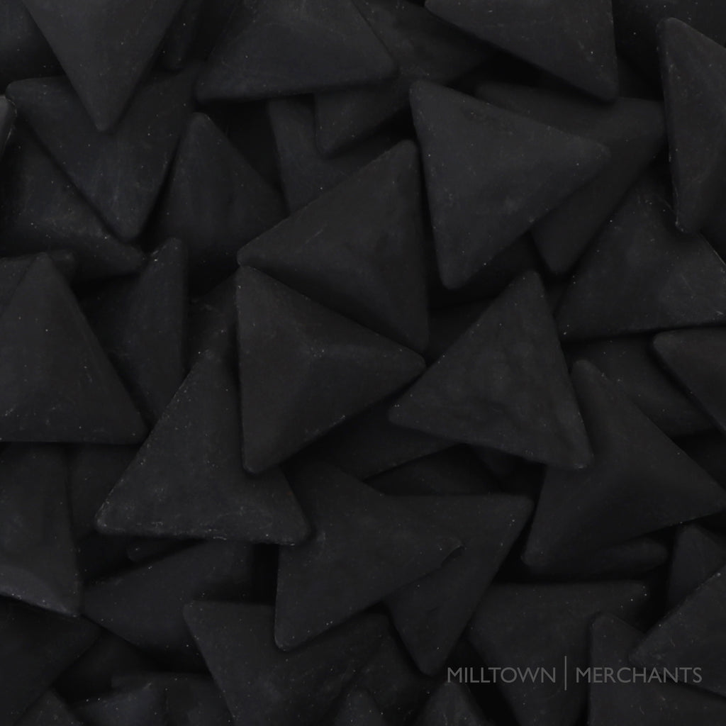 Triangle Mosaic Tile Pieces - Matte - Obsidian