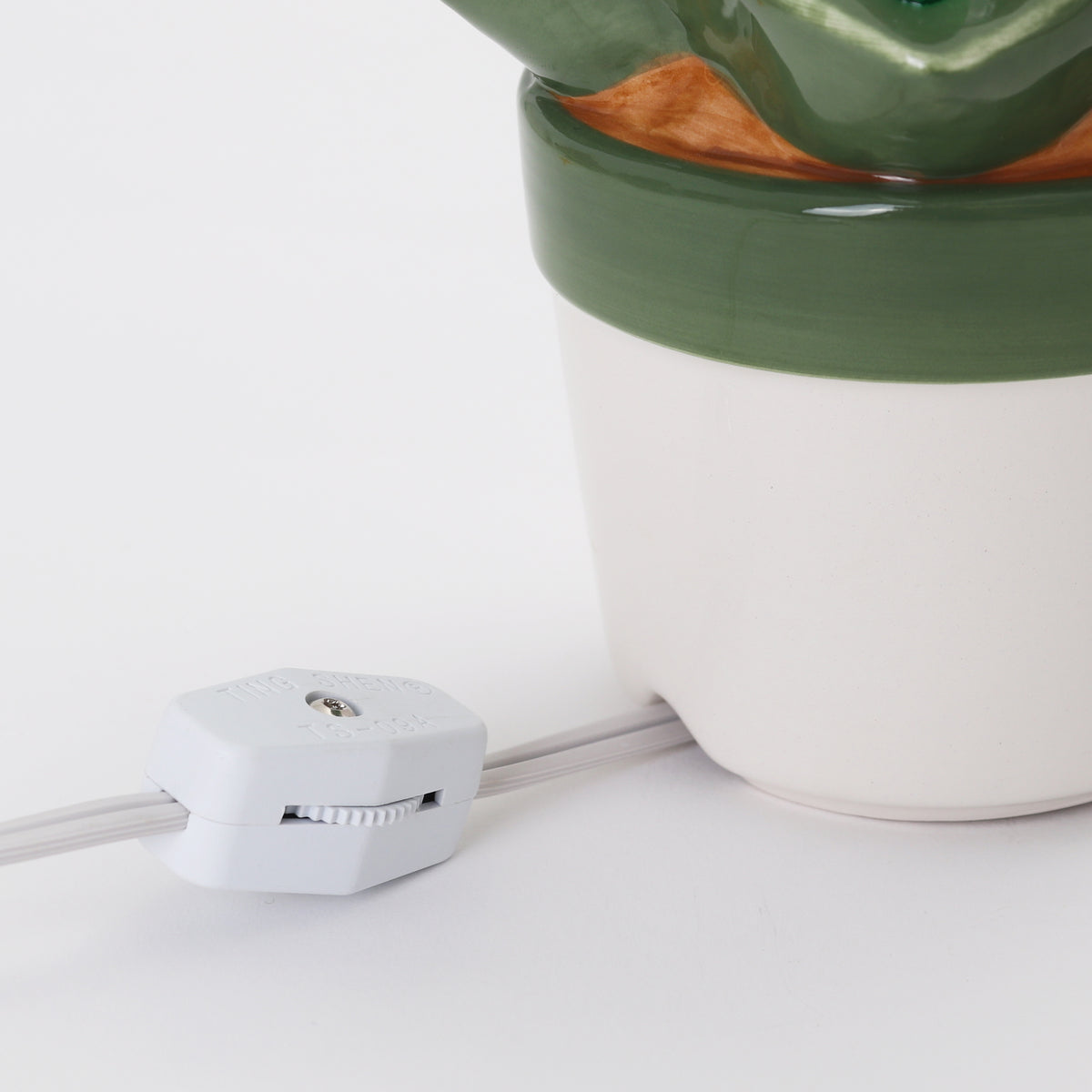 Lighted Ceramic Christmas Cactus Ball