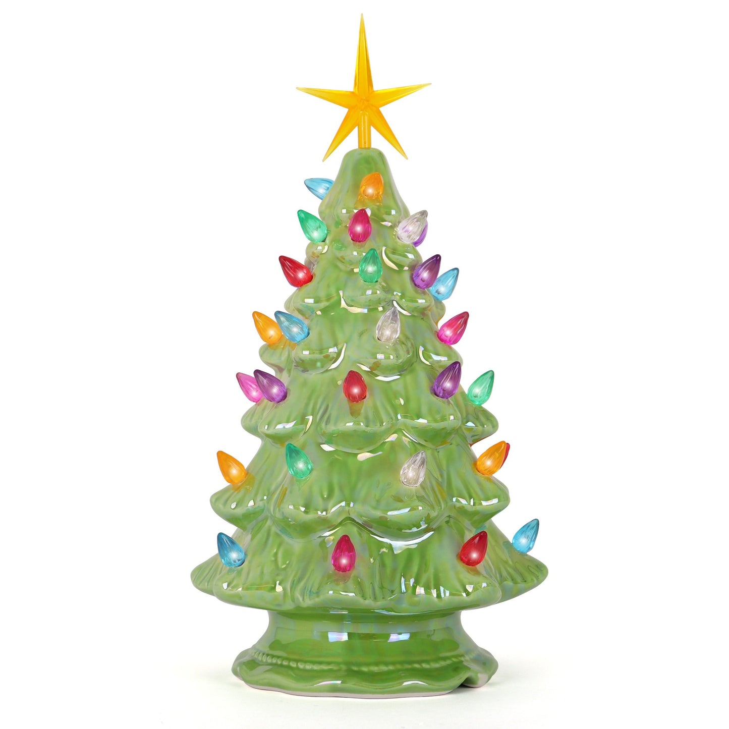 Pearl Green Ceramic Christmas Tree - Medium