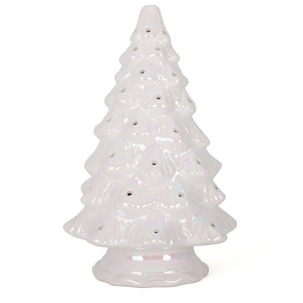 Blank Ceramic Christmas Tree - Pearl White - Large