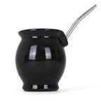 Modern Mate Gourd and Bombilla Set - Black