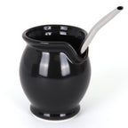 Modern Mate Gourd and Bombilla Set - Black